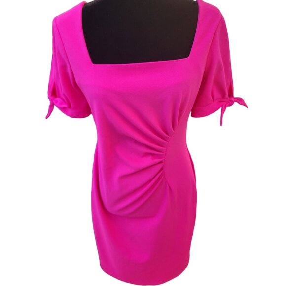 Luxury Designer Runway Cocktail Party Evening Elegant Glamour Bodycon Bow Dress - Picture 2 of 16